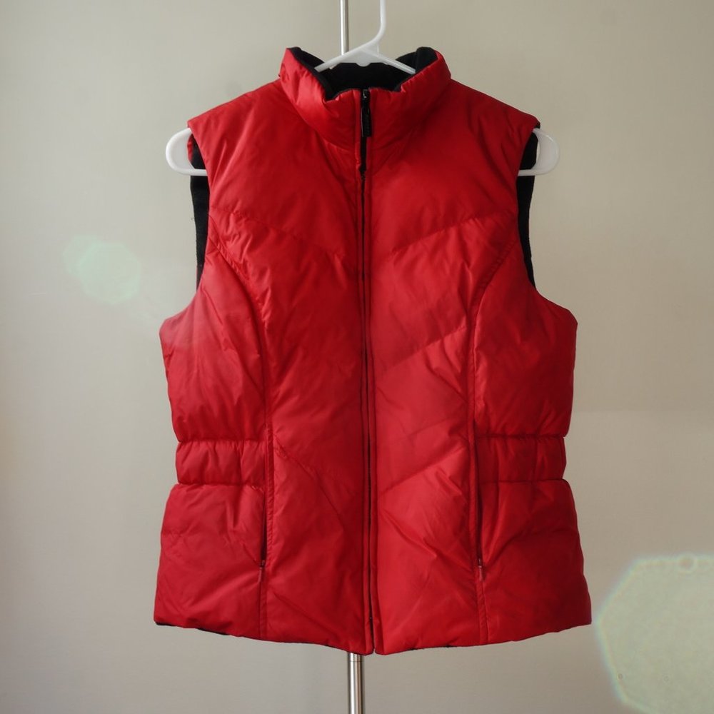 Reversible Down Feature Puffer Vest - Medium (fits like XS)